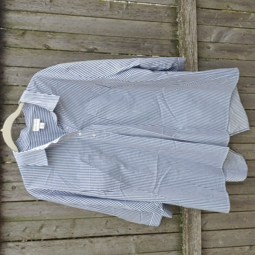 Pin stripe button down